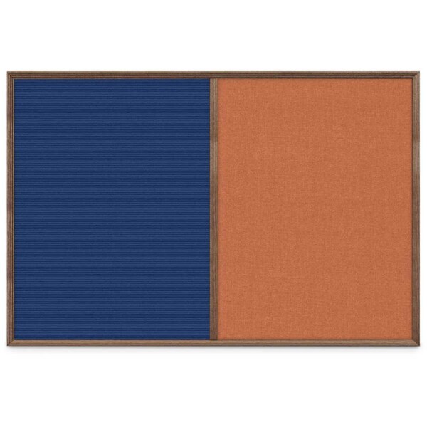 Slim Style Indoor Enclosed Corkboard, 24